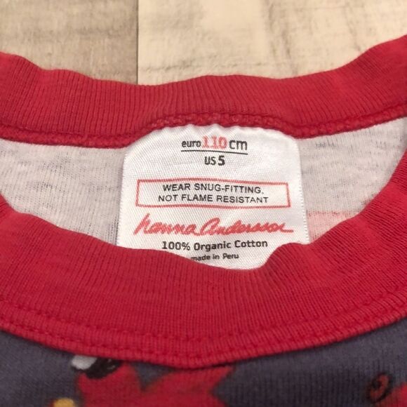 Hanna Andersson Santa Pajamas Organic Pajamas size 5 / 110 - Picture 5 of 10